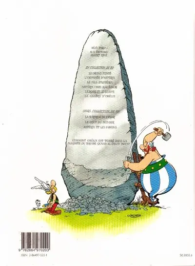 Verso de l'album Astérix Tome 28 Astérix chez Rahãzade
