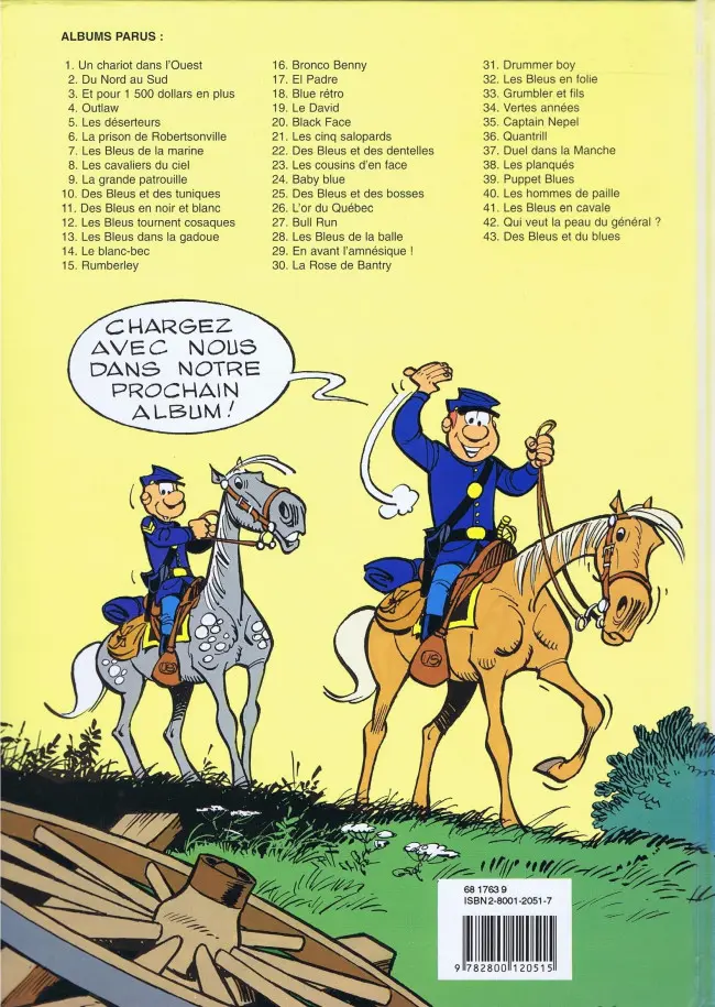 Verso de l'album Les Tuniques Bleues Tome 35 Captain Nepel