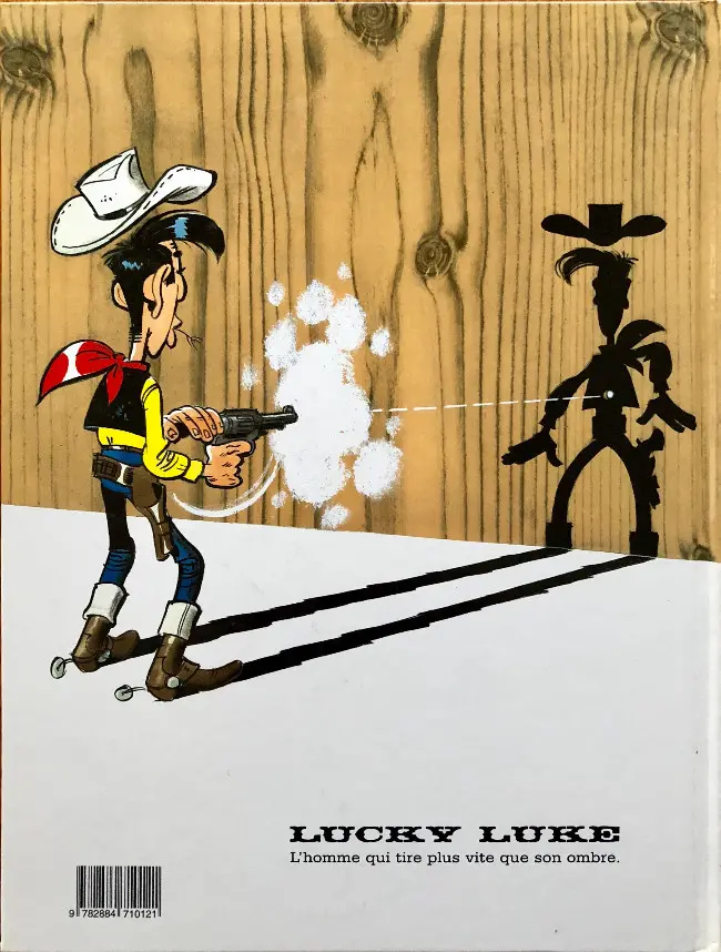 Verso de l'album Lucky Luke La ballade des Dalton