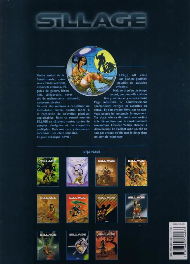 Verso de l'album Sillage Tome 3 Engrenages