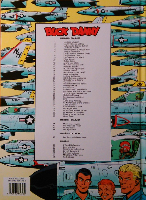 Verso de l'album Buck Danny Tome 20 S.O.S. soucoupes volantes