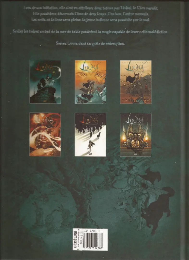 Verso de l'album Luuna Tome 1 La Nuit des Totems