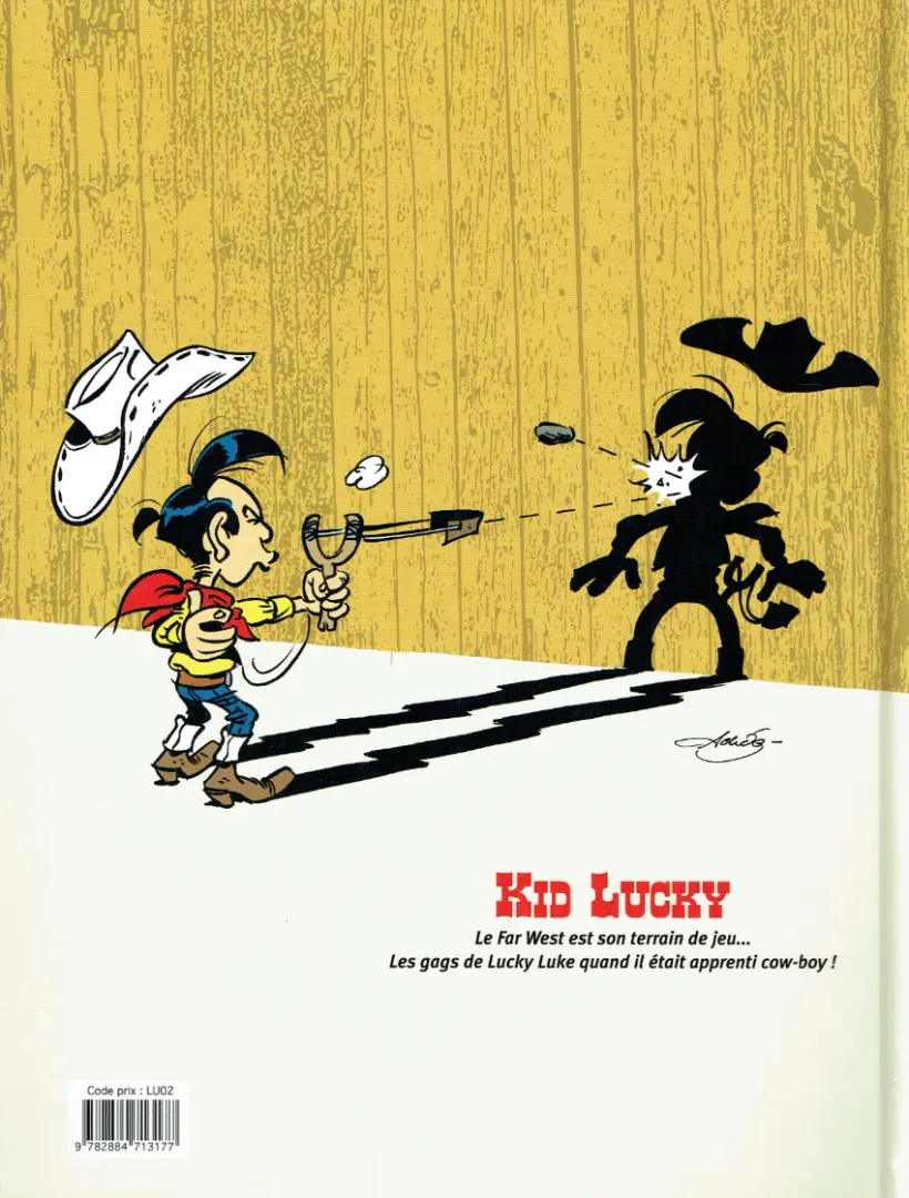 Verso de l'album Kid Lucky Tome 1 L'apprenti cow-boy