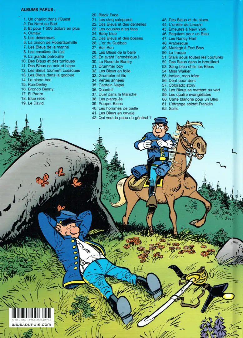 Verso de l'album Les Tuniques Bleues Tome 14 Le blanc-bec