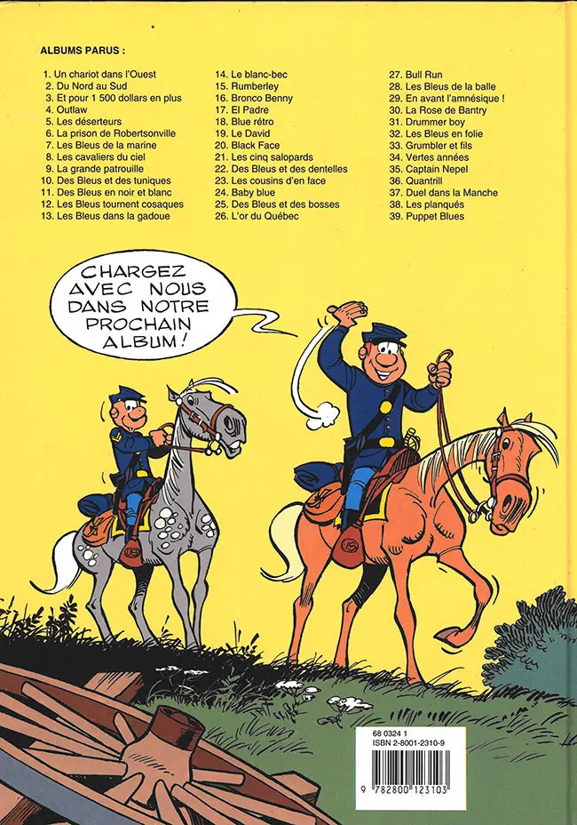 Verso de l'album Les Tuniques Bleues Tome 38 Les planqués