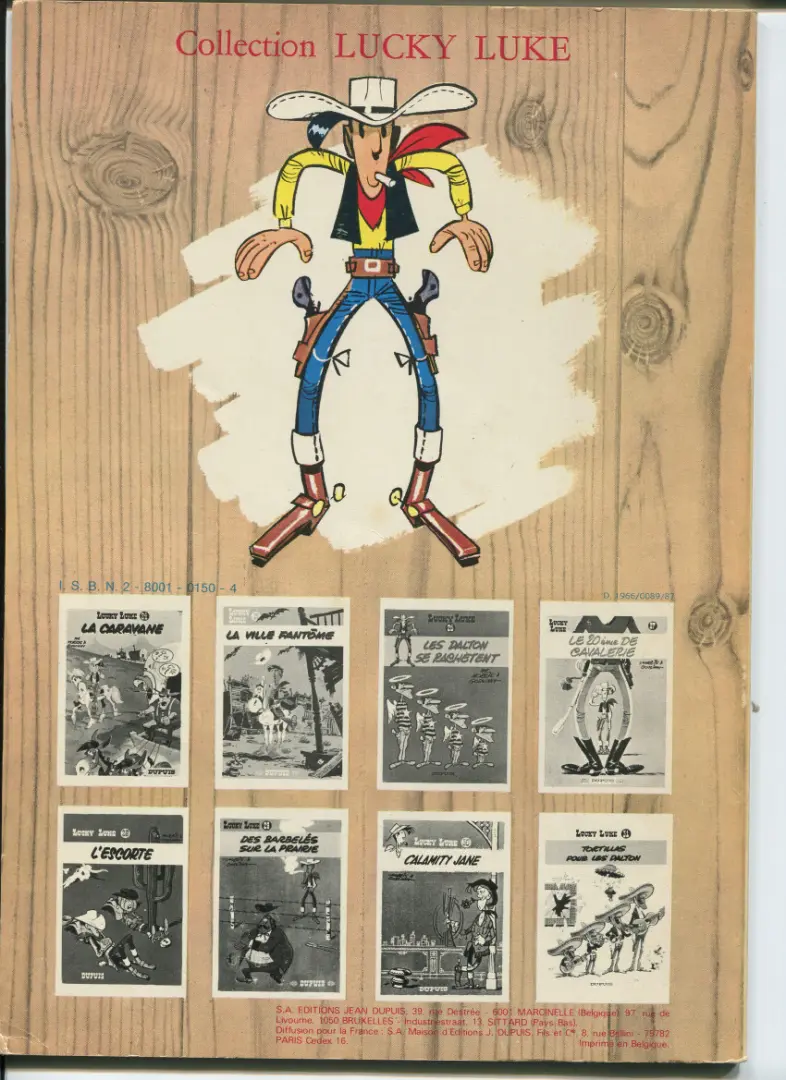 Verso de l'album Lucky Luke Tome 11 Lucky Luke contre Joss Jamon