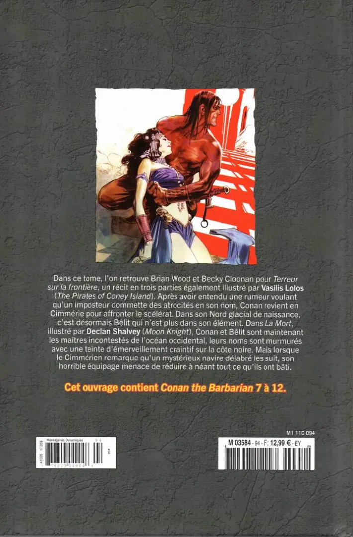 Verso de l'album The Savage Sword of Conan - La Collection Tome 94 La Mort
