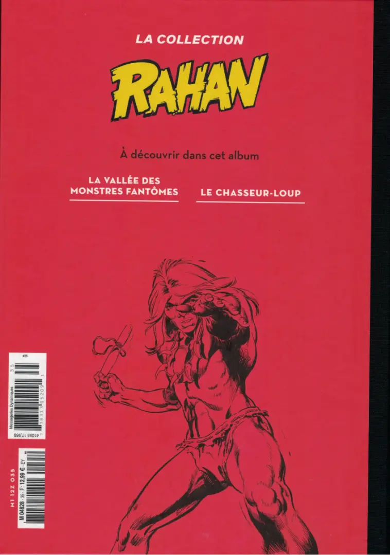 Verso de l'album Rahan La Collection (Hachette) Tome 35