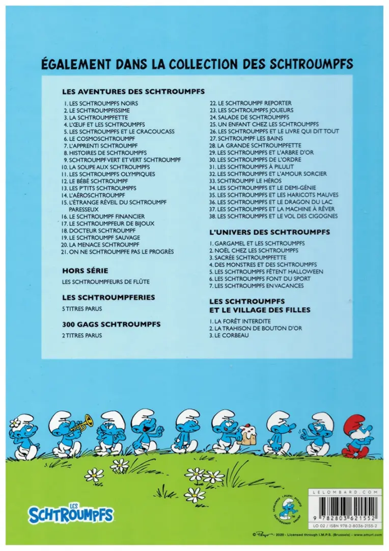 Verso de l'album Les Schtroumpfs Tome 24 Salade de Schtroumpfs