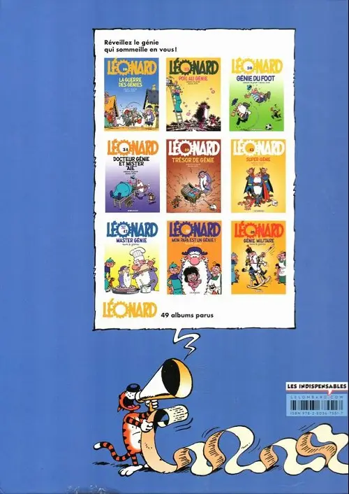 Verso de l'album Léonard Tome 45 Génie de l'insomnie