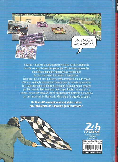 Verso de l'album Histoires incroyables - 24h Le Mans 1