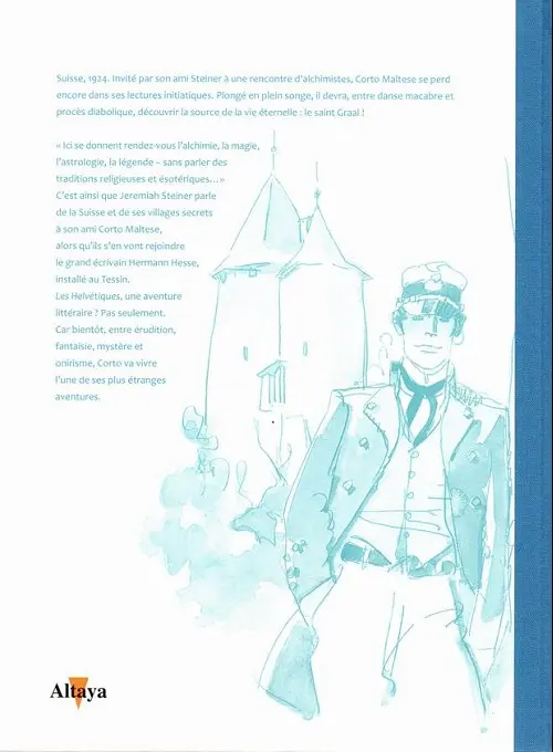 Verso de l'album Tout Pratt Tome 16 Corto Maltese - Les Helvétiques