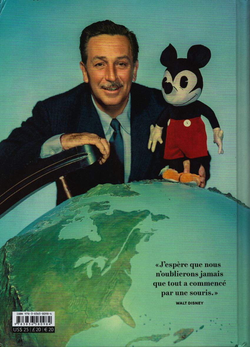 Verso de l'album Mickey Mouse - Toute l'histoire