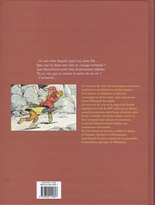 Verso de l'album Les Chevaux du vent Seconde partie