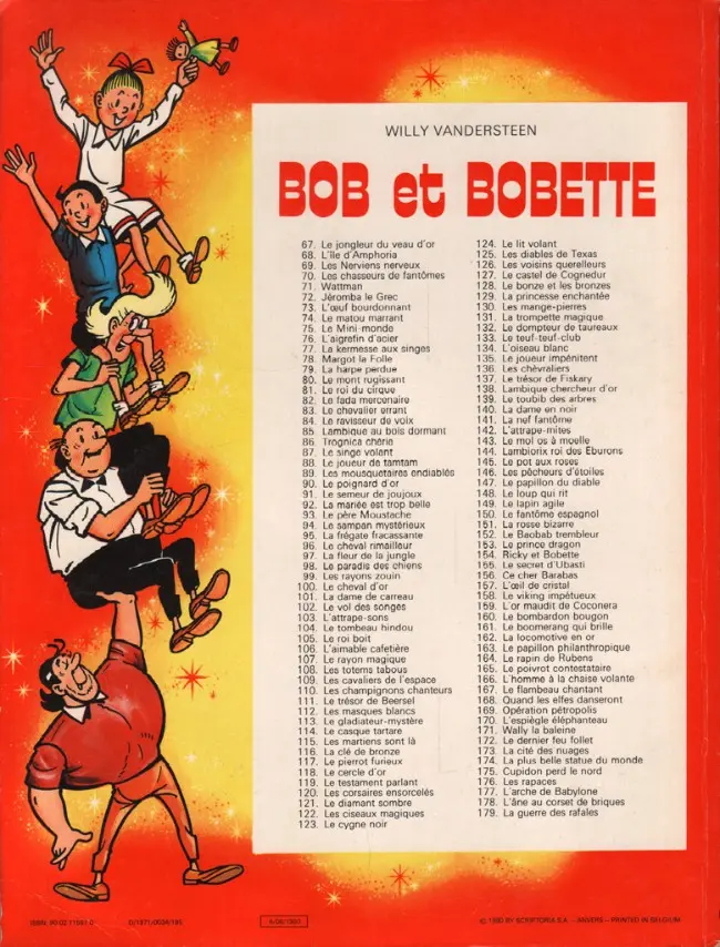 Verso de l'album Bob et Bobette Tome 120 Les corsaires ensorcelés