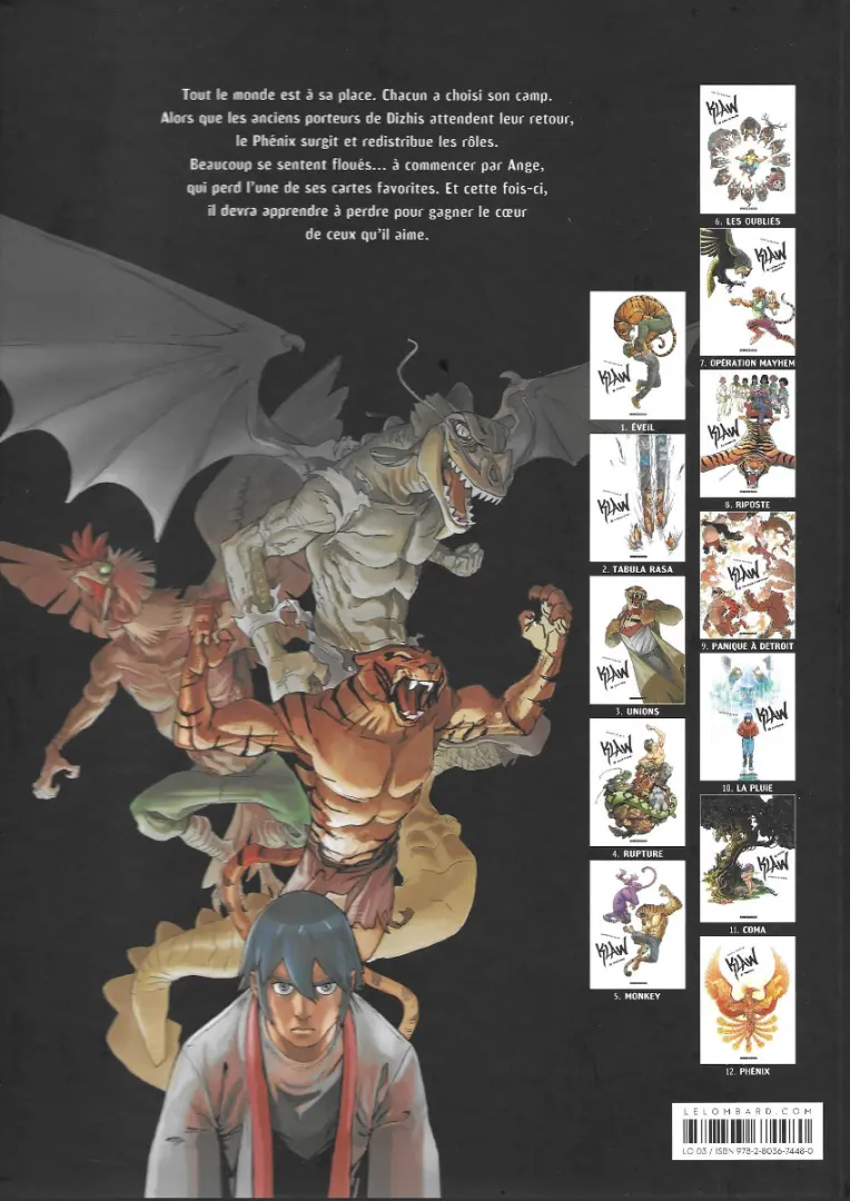 Verso de l'album Klaw Tome 12 Phénix