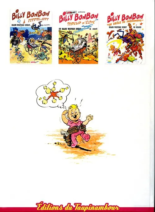 Verso de l'album Billy Bonbon Tome 4 Agent fédéral