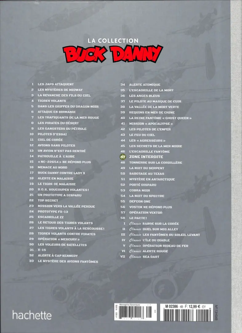 Verso de l'album Buck Danny La collection Tome 47 Zone interdite