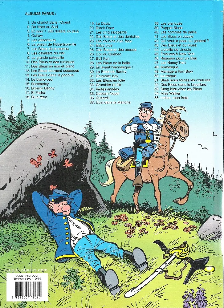Verso de l'album Les Tuniques Bleues Tome 34 Vertes années