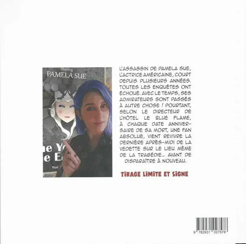 Verso de l'album Rubine Le dernier jour de la vie de Pamela Sue