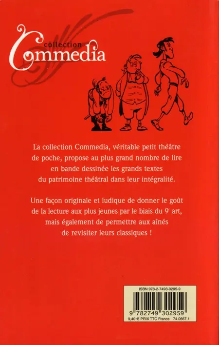 Verso de l'album Commedia Tome 8 Les fourberies de Scapin