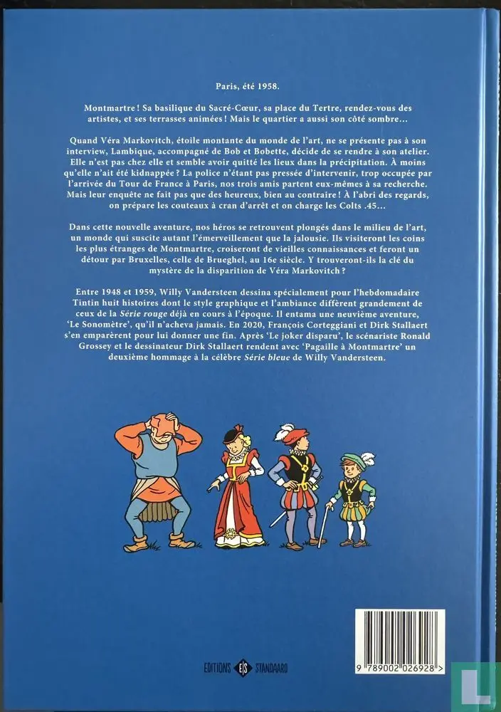 Verso de l'album Bob et Bobette Tome 8 Pagaille à Montmartre