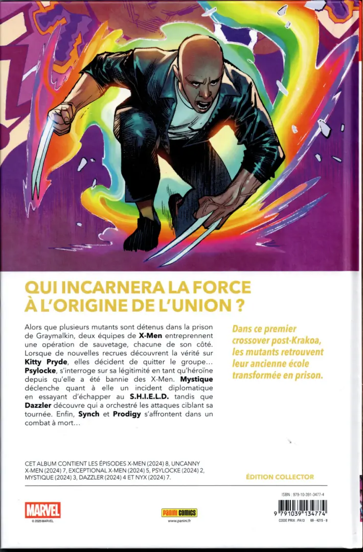 Verso de l'album X-Men 11