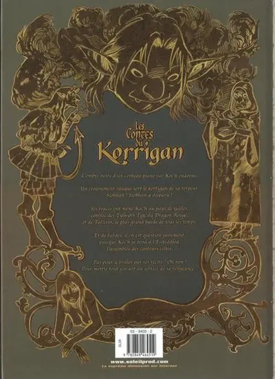 Verso de l'album Les contes du Korrigan Livre septième L'assemblée des bardes