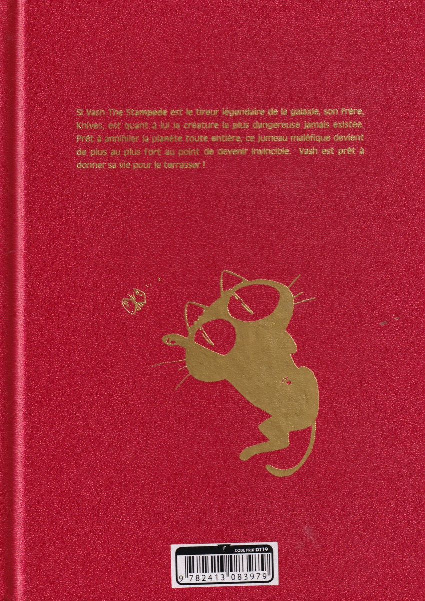 Verso de l'album Trigun maximum Perfect Edition 3