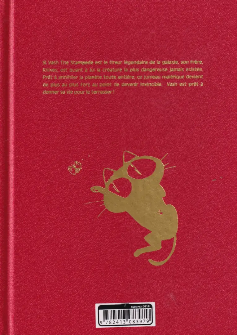 Verso de l'album Trigun maximum Perfect Edition 3