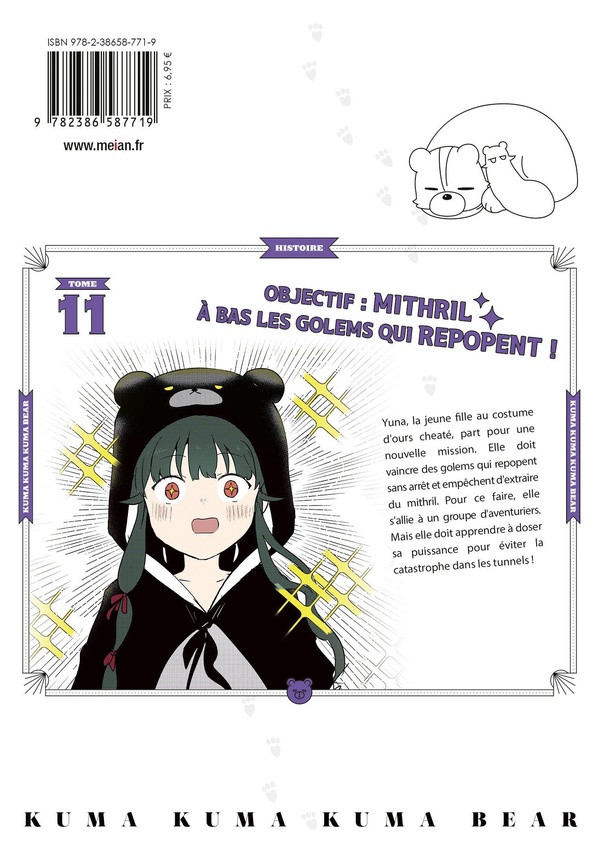 Verso de l'album Kuma kuma kuma bear 11
