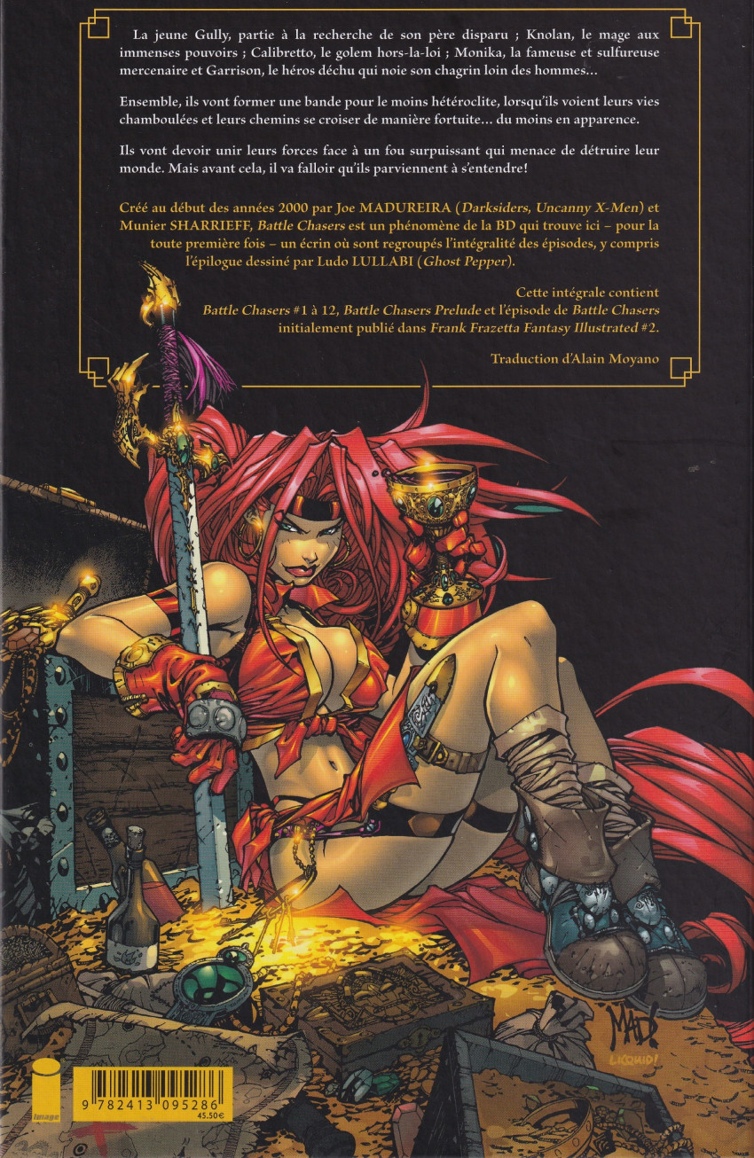 Verso de l'album Battle Chasers Intégrale