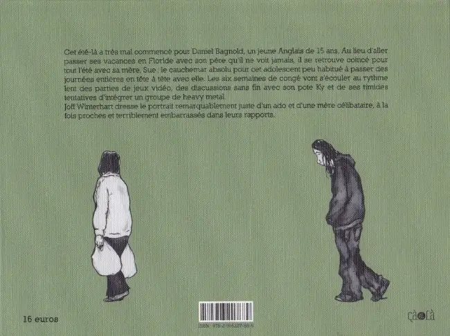 Verso de l'album L'Été des Bagnold