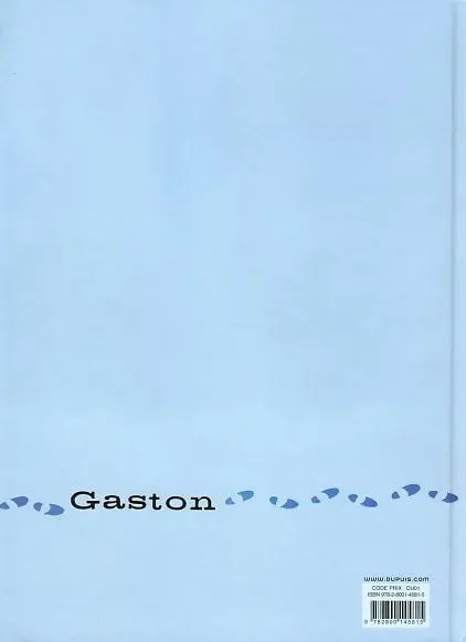 Verso de l'album Gaston Tome 1 Les archives de la gaffe