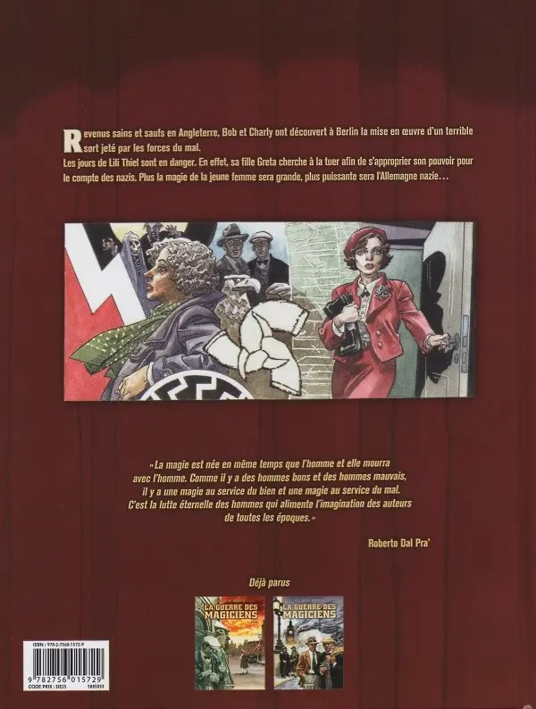 Verso de l'album La Guerre des Magiciens Tome 2 Londres