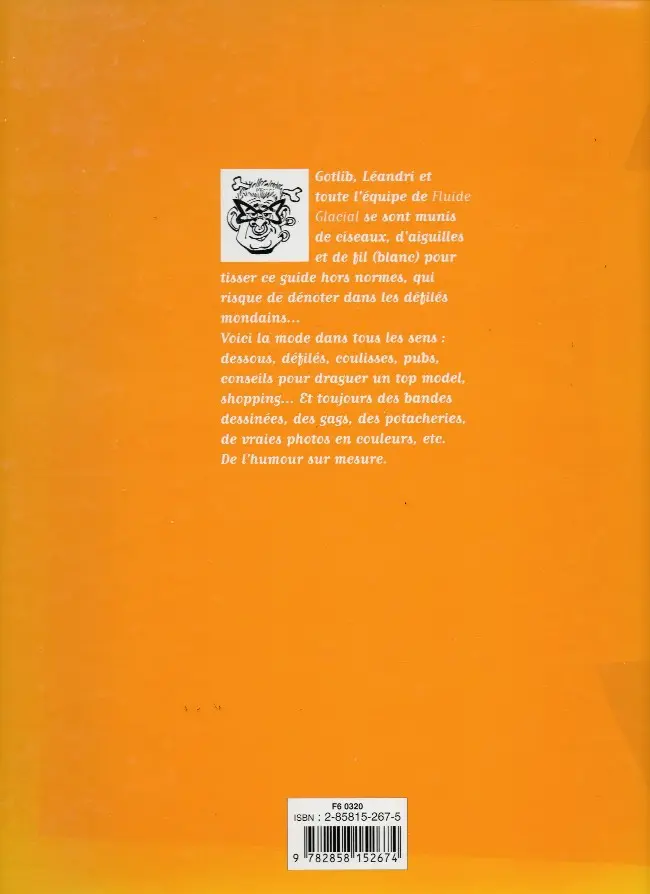 Verso de l'album Les Guides Fluide Glacial Tome 4 Le guide des modes
