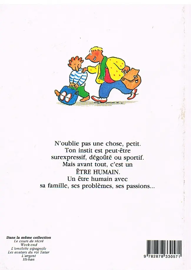 Verso de l'album Les Instits Le cours de récré 2