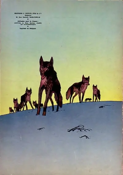 Verso de l'album Jerry Spring Tome 6 La piste du grand nord