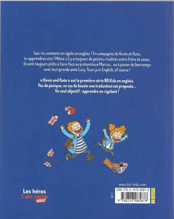 Verso de l'album Kevin and Kate Tome 1 Let's go !
