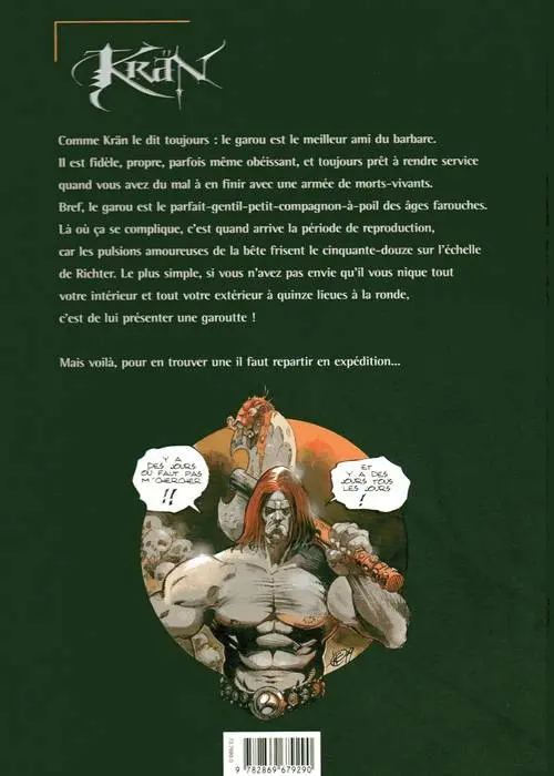 Verso de l'album Krän Tome 3 Gare aux Garous