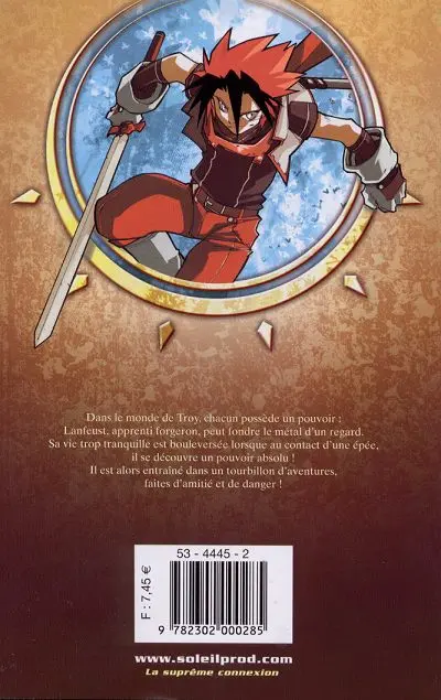 Verso de l'album Lanfeust Quest 1