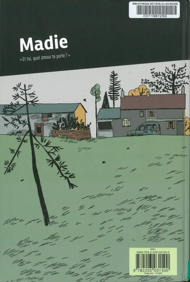 Verso de l'album Madie