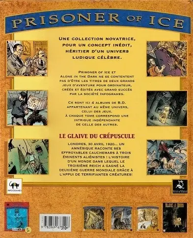 Verso de l'album Prisoner of ice Tome 2 Le Glaive du Crépuscule