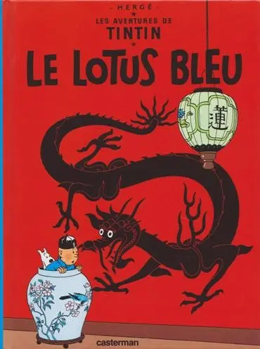 Couverture de l'album Tintin Tome 5 Le lotus bleu