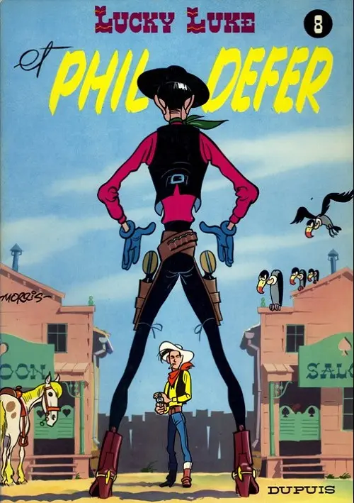 Couverture de l'album Lucky Luke Tome 8 Lucky Luke et Phil Defer