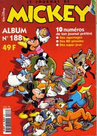 Couverture de l'album Le Journal de Mickey Album N° 188