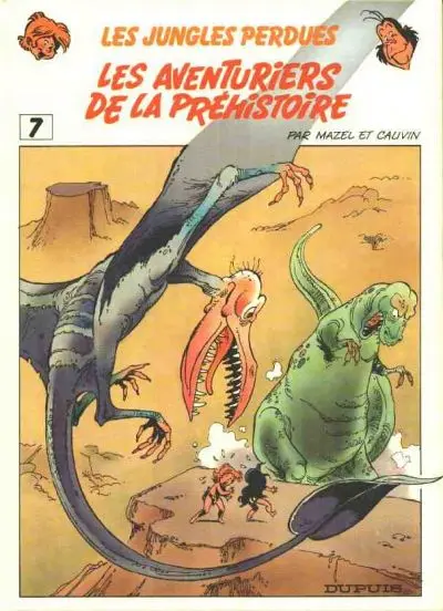 Couverture de l'album Boulouloum et Guiliguili (Les jungles perdues) Tome 7 Les aventuriers de la préhistoire