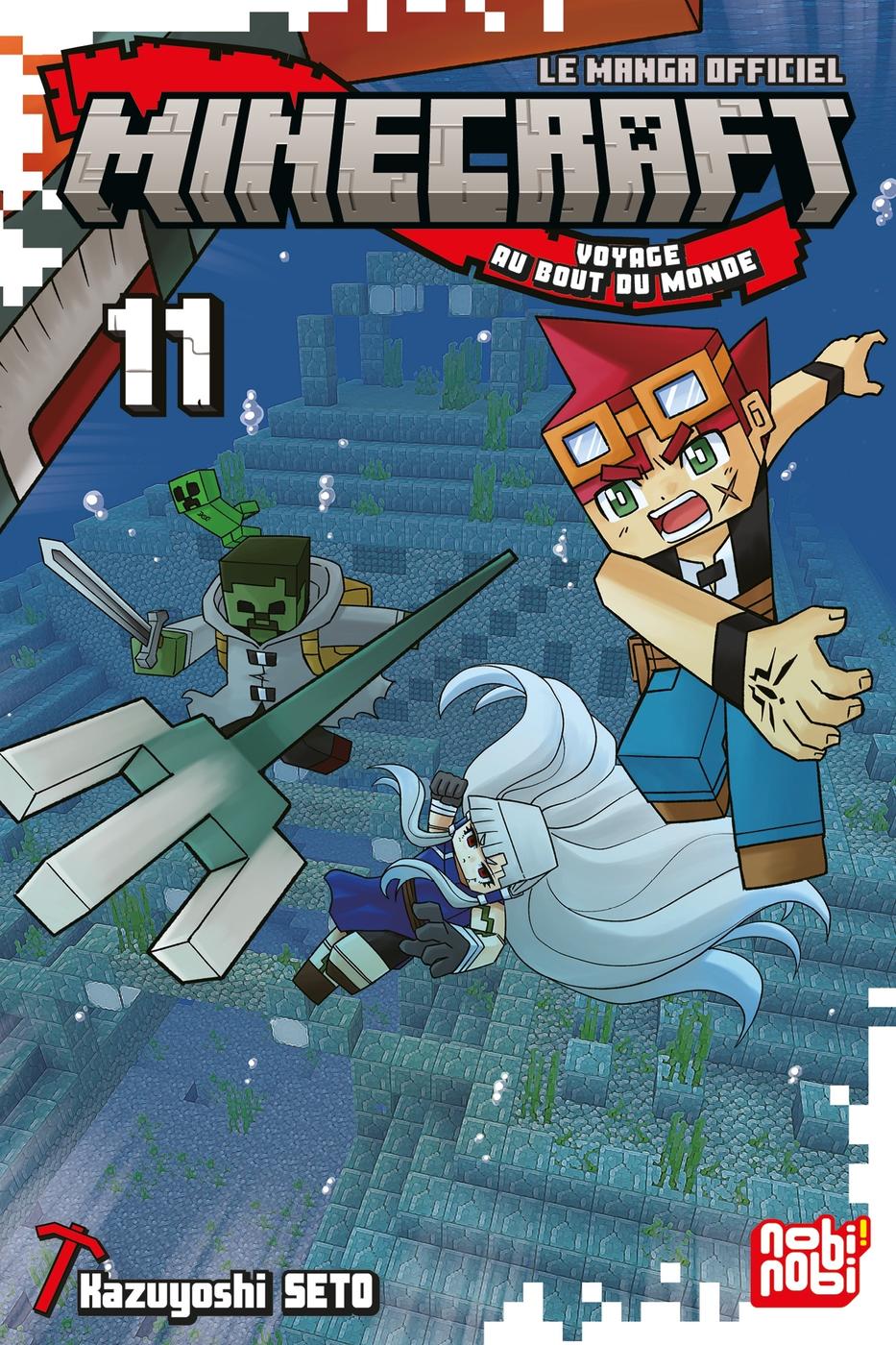 Couverture de l'album Minecraft - Le manga officiel 11 Voyage au bout du monde
