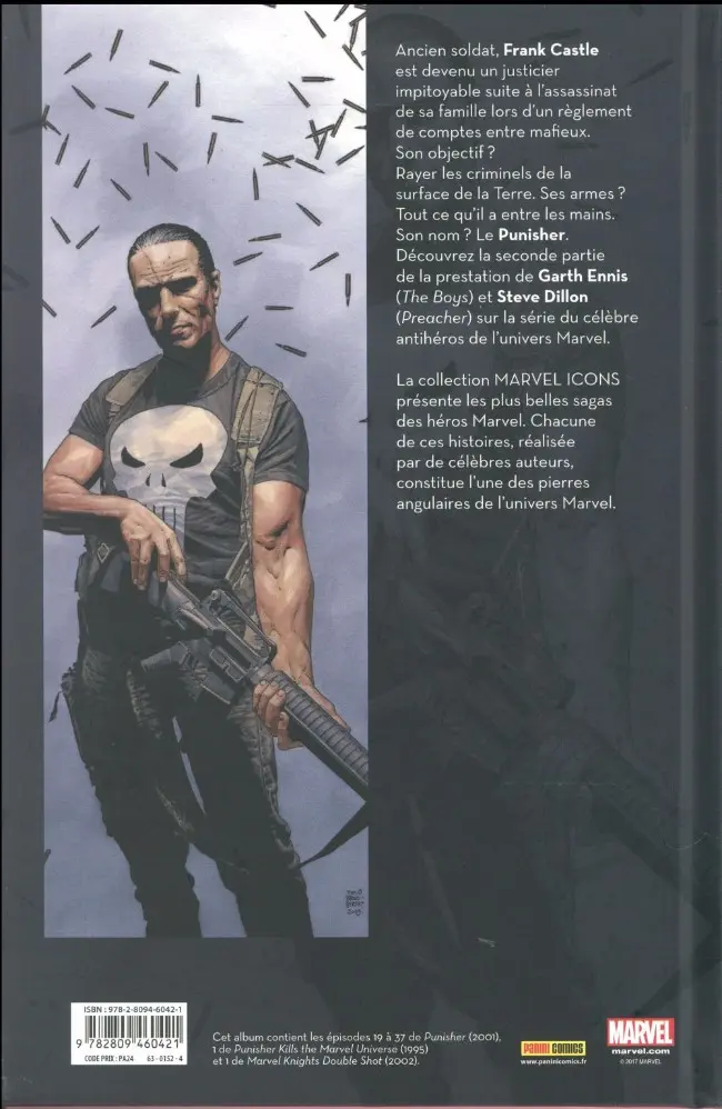 Verso de l'album Punisher Tome 2