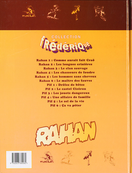 Verso de l'album Rahan Tome 3 Le clan sauvage